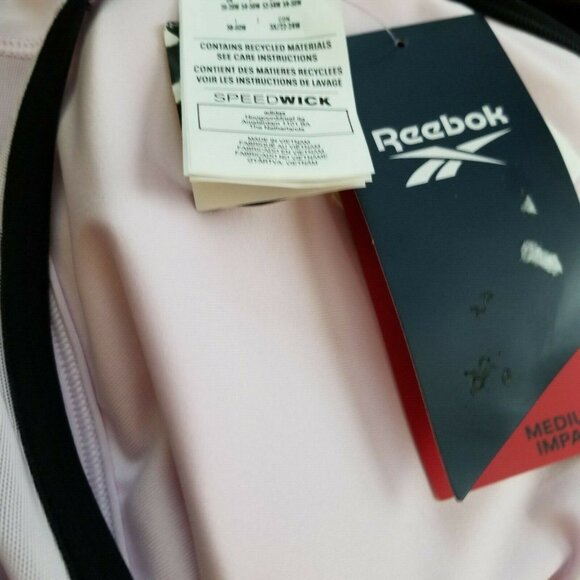 Reebok Womens Hero Racer Back Sports Bra Sz 3X 22W Medium Impact Pink NWT - Picture 4 of 7